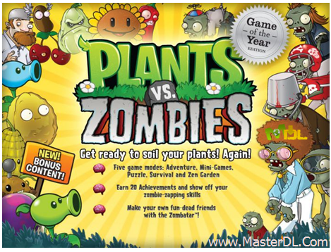 بازی زیبای حمله زامبی ها Plants VS. Zombies v1.2.0.1073 